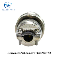 Conector Eléctrico Circular Serie Y11, Y11S-0804TK2, Enchufe de Aviación, Certificado ISO9001, MOQ 1 Unidad, Huadespace