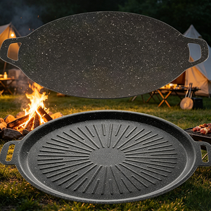 Sartén de hierro fundido para barbacoa coreana, antiadherente, con revestimiento de piedra Maiyan, para asar al aire libre, tipo Teppanyaki, para parrilla de gas. - Product Image 1