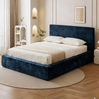 Lit pliant moderne et simple en tissu, une place, pour petits appartements, prêt à l'exportation, compressible, rembourrage doux, taille unique, à assembler