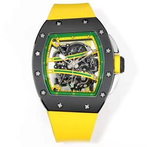 Montre RM 061 au design squelette personnalisable, cadran en céramique ou en fibre de carbone en option, cadeau idéal pour les passionnés de mode masculine - Product Image 1
