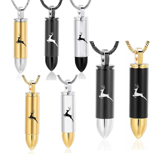 قلادة جرة للرماد المدلاة رماد الغزلان قلادة للرماد تذكارات من أجل الرماد - Product Image 1