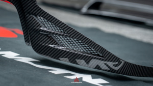 Pemisah belakang serat karbon desain AE Sedan pengganti sisi <span class=keywords><strong>Splitter</strong></span> Winglet Apron Bolt-On Retrofit/Upgrade untuk M2 G87 - Product Image 5