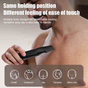 Cortadora de pelo eléctrica inalámbrica multifuncional 3 en 1 resistente al agua IPX5 con cuchilla afilada <span class=keywords><strong>para</strong></span> <span class=keywords><strong>piel</strong></span> <span class=keywords><strong>sensible</strong></span> <span class=keywords><strong>para</strong></span> hombres - Product Image 3