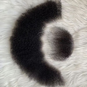 EMEDA <span class=keywords><strong>capelli</strong></span> umani Afro ricciolo faccia baffi <span class=keywords><strong>barba</strong></span> per gli uomini neri americani trucco realistico pizzo sostituzione dei <span class=keywords><strong>capelli</strong></span> - Product Image 2
