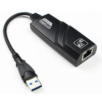 Tarjeta de Red USB con Cable, Plug and Play, Adaptador de Red USB 3.0 a RJ45, Convertidor LAN, Adaptador Ethernet USB3.0