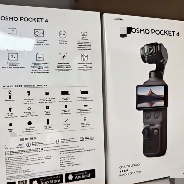 Osmo Pocket 4 Standard Combo Portable 4K/6K CMOS Sensor Gimbal Camera Handheld Stabilizer for Vlogging Travel and Video Shooting
