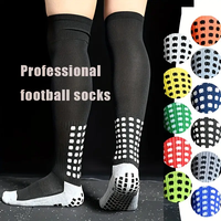 Chaussettes de football professionnelles personnalisées pour l'entraînement sportif en extérieur, antidérapantes, respirantes, pour hommes et femmes