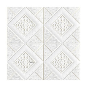 핫세일 모던 방수 천장 벽지 자가점착 방음 장식 폼보드 기하학 무늬 침실용 - Product Image 2