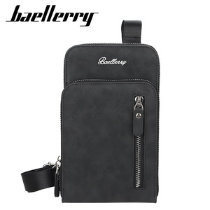 กระเป๋าคาดอกผู้ชาย Baellerry ความจุขนาดใหญ่ หนัง PU กระเป๋าใส่โทรศัพท์แบบซิป ใช้ได้ทุกวัน - Product Image 1