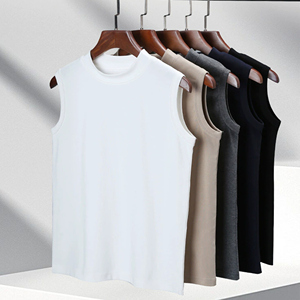 Chaleco deportivo sin mangas de algodón de verano de diseñador para capas - Product Image 2
