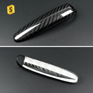 Cubierta embellecedora de freno de mano de fibra de carbono Shasha, accesorios de coche de carbono seco para <span class=keywords><strong>Honda</strong></span> <span class=keywords><strong>Civic</strong></span> 2006 2007 <span class=keywords><strong>2008</strong></span> 2009 2010 2011 - Product Image 5