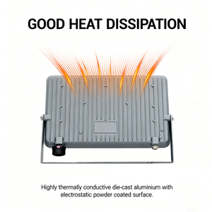 OUTLUX E037 400W CCT Faretto <span class=keywords><strong>LED</strong></span> Impermeabile IP65 in Alluminio per Esterni, Alta Luminosità, Leggero, 5000-40000lm, Garanzia di 3 Anni - Product Image 5