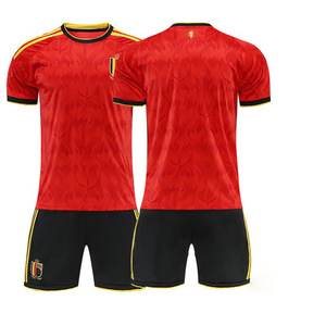 Conjunto <span class=keywords><strong>de</strong></span> Camiseta y Pantalones Cortos <span class=keywords><strong>de</strong></span> Fútbol Transpirables por Sublimación <span class=keywords><strong>de</strong></span> la Selección Nacional <span class=keywords><strong>de</strong></span> Bélgica 2026 para Hombre XL, Ajuste <span class=keywords><strong>De</strong></span> Bruyne Lukaku - Product Image 2