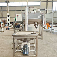 Mélangeur à ruban en acier inoxydable SUS304 de qualité alimentaire pour produits chimiques et détergents, moteur DC 5kW, machine de mélange automatique 220V/380V