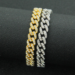 2026 Hot Selling Personalization Simple Design Alloy Double Color Chain <b>Bracelet</b> Hiphop Style Unisex <b>Bracelets</b> Fashion Jewelry - Product Image 5