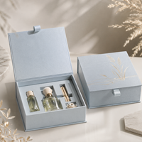 Boîte d'emballage rigide magnétique personnalisée de luxe, écologique et recyclable pour sérum, coffret cadeau cosmétique haut de gamme pour soins de la peau avec insert portable