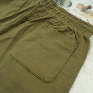 กางเกงขาสั้นผ้ายืดหยุ่นสำหรับผู้ชายปรับแต่งได้ปรับแต่ง100% ได้ผ้าฝ้ายนิ่มทรงหลวมสไตล์ลำลองทอแบบผูกเชือกระบายอากาศได้ดีสำหรับใช้งานกลางแจ้ง - Product Image 4