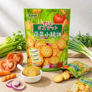 Galletas crujientes Camill Vegetable Snappy Bites redondas de 502g, saladas y dulces, envasadas en bolsa. - Product Image 3