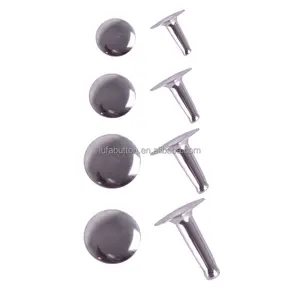 <span class=keywords><strong>Rivet</strong></span> en cuir d'approvisionnement d'usine Rivets rapides 7mm 9mm capuchon unique en métal pour sacs d'artisanat en cuir ceintures chaussures - Product Image 1