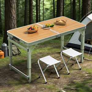 Juego de Mesa y Sillas Plegables Portátiles e Impermeables para Acampar, Muebles Ligeros para Exteriores, para Senderismo, Playa, Barbacoa, Viajes, Hotel - Product Image 2