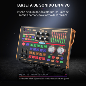 N8 48V USB BT <span class=keywords><strong>musica</strong></span> registrazione Live Kit microfono Audio scheda Audio Mixer con funzione di cancellazione del rumore per Podcast Studio - Product Image 2