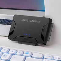 Convertidor USB 3.0 a IDE y SATA, Kit Adaptador de Disco Duro Externo, Cable de 2.5"/3.5"
