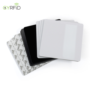 Placa Acrílica NFC con Chip NFC213 <span class=keywords><strong>de</strong></span> 13.56MHz, Blanca/Negra, Imprimible, en Stock, con Adhesivo - Product Image 2