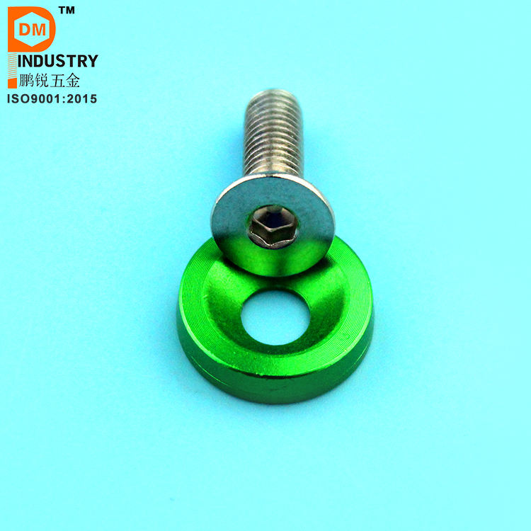 Set 10 Rondelle Paraurti Auto In Alluminio - Bulloni M6 Nero Per Telaio Targa E Dress Up - Foto 11