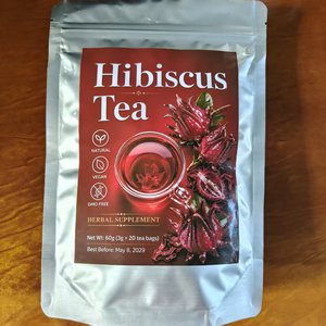 Thé d'hibiscus biologique personnalisé à marque privée pour l'<span class=keywords><strong>hypertension</strong></span>, herbes naturelles brutes en vrac en sachet et en pochette, qualité supérieure - Product Image 1