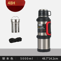 Botol Air Vakum Terisolasi Stainless Steel 304 Kapasitas Besar Warna Kustom Portabel Klasik untuk Perjalanan Luar Ruangan dan Berkemah
