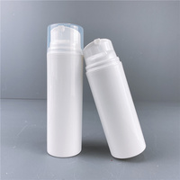 30ml 50ml 80ml 100ml 120ml 150ml Bouteille PP blanche Échantillon gratuit Bouteille vide de crème pour le visage sans air Bouteille de lotion imprimée avec logo personnalisé