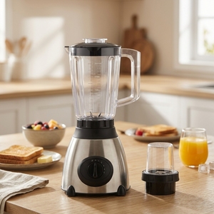 Mixeur Électrique Commercial Portable 2-en-1, Appareil de Cuisine pour Jus de Fruits, Smoothies, Mélangeur Alimentaire et Broyeur - Product Image 6