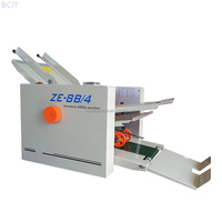 Plieuse de papier BC-ZE8B4 pour brochures, alimentation par chargeur de papier, pliage précis et stable pour dépliants, travail manuel en petites séries d'impression