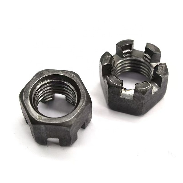High Strength 8.8 Grade Carbon Steel Hexagonal Slotted Nut M6-M80