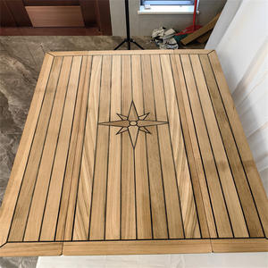 Cross-Border Hot Seller Folding Teak Tabletop 450/900x1250mm Yacht <b>Dining</b> <b>Table</b> RV Marine Accessories - Product Image 4