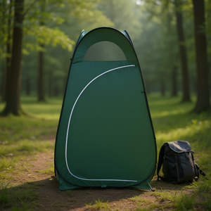 Tienda de Campaña Pop-Up para Privacidad, Color Verde Militar, Tela Oxford Impermeable, Montaje Automático, Ducha y Vestidor para Campamento al Aire Libre - Product Image 2