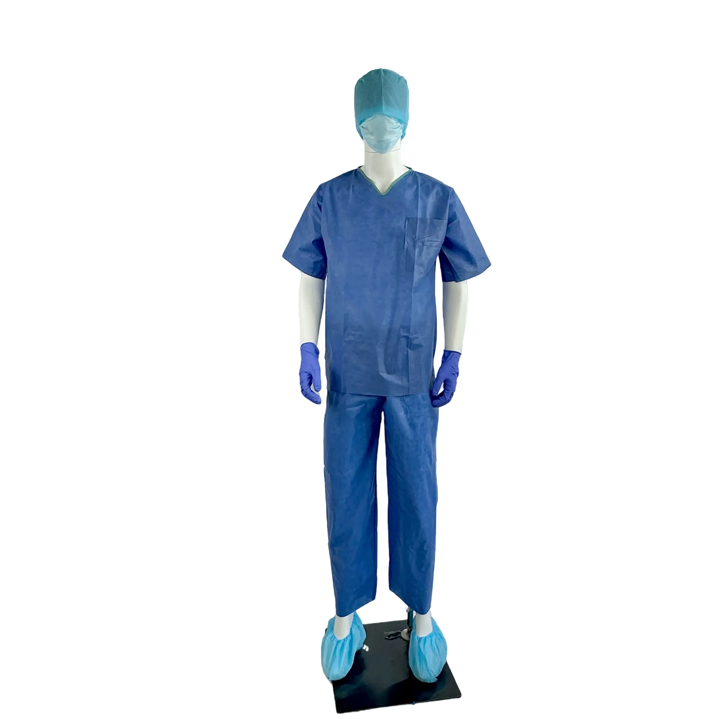 Non-woven medical uniforms scrubs suit hospital clothing printed scrub suit unisex