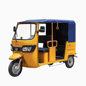 Rickshaw for Sale 4-6 Passenger Open Body Solar Tricycle Motorized Gasoline <b>Tuktuk</b> - Product Image 3