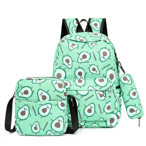 Travel Leisure Large Capacity All-In-One Three-Piece Set Printed Korean <b>School</b> <b>Backpack</b> Women's Bags Brands Wholesale - Product Image 6