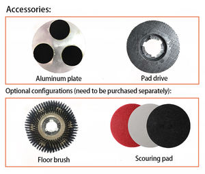 Beste Qualität 10 Zoll 110V Single Disc Boden waschmaschine 175 RPM/min Puffer Maschinen boden Gebraucht treppe - Product Image 3