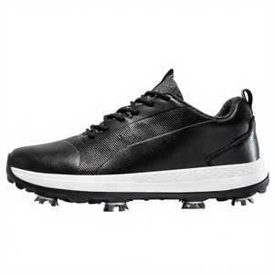 Top Grade Genuine Leather <b>Waterproof</b> Non-Slip Professional Golf Shoes Men Low MOQ OEM Lightweight Summer Winter <b>Trainer</b> Spikes - Product Image 3