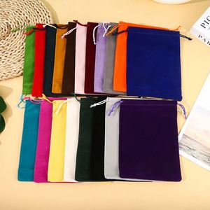 Pochettes en velours coréen colorées avec cordon de serrage : parfaites pour les bijoux, les cadeaux et les articles promotionnels - Product Image 2