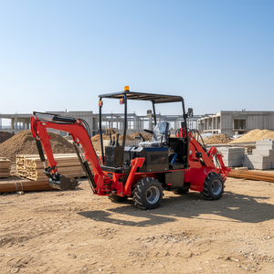 Bestselling Products Best-selling Supply Brand Backhoe 4wd <b>Small</b> Excavator Multiple Attachments Engine Hydraulic Pump <b>Wheel</b> 2 - Product Image 1