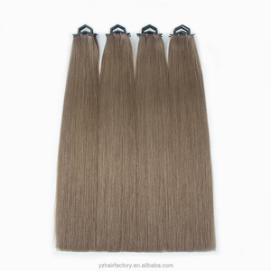 Double Drawn 12A # Extensions de cheveux humains Remy russes Genius Weft, 5 mèches, brun froid, sans silicone - Product Image 4
