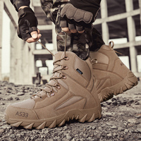 Bottes de combat d'entraînement unisexe 2026 à coupe mi-haute avec crampons et semelle extérieure antidérapante en caoutchouc pour l'hiver/l'automne/l'été/le printemps