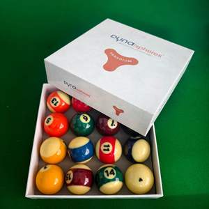 Bolas de Billar Dynaspheres de Vanadio de 57.2mm, Juego de Billar Americano - Product Image 1