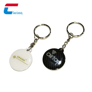 <strong>Custom</strong> Personalized Black Epoxy <strong>NFC</strong> <strong>Keychain</strong> QR Code <strong>NFC</strong> <strong>Tag</strong> <strong>Keychain</strong> for Social Media - Product Image 4
