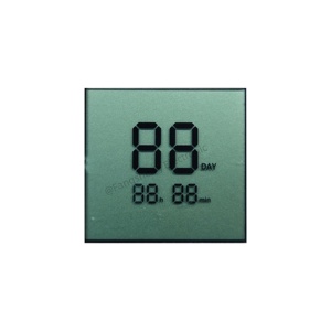 맞춤형 세그먼트 LCD 디스플레이 산업용 타이머 2자리 7세그먼트 시계 LCD 패널 모노 디지털 타이머 TN 세그먼트 LCD 스크린 모듈 - Product Image 1