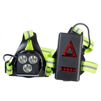 Nouvelle lampe frontale rechargeable haute luminosité pour course nocturne, étanche, pour sports de plein air et escalade