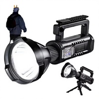 Linterna de Pesca LED Súper Brillante Recargable, Impermeable IP65, 100000 Lúmenes, Largo Alcance 1000M, Linterna de Búsqueda para Uso en Exteriores